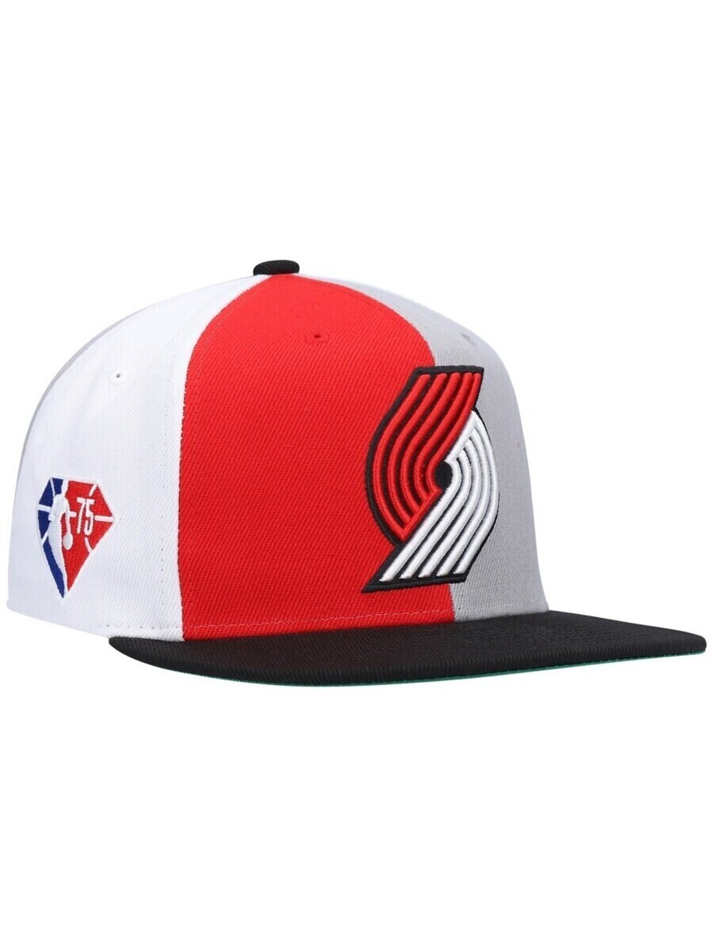 NEW MITCHELL & NESS Portland Trail Blazers Hat Pinwheel NBA 75th Anniversary OSF